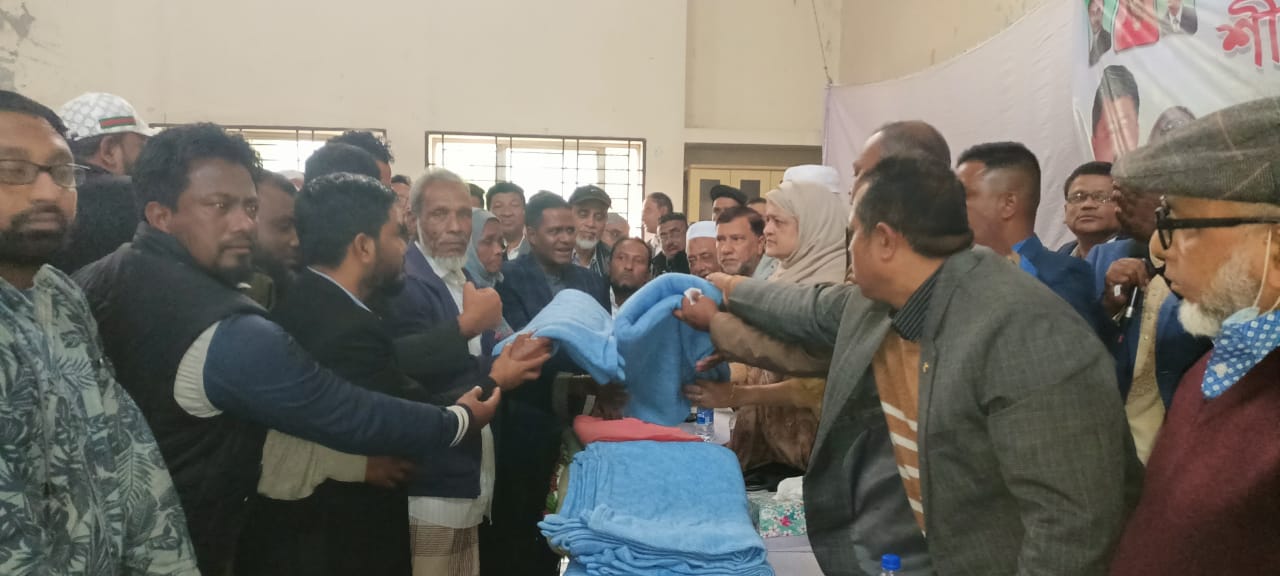 ওসমানীনগরে যুবদল,স্বেচ্ছা সেবকদল ও ছাত্রদলের শীতবস্ত্র বিতরণ