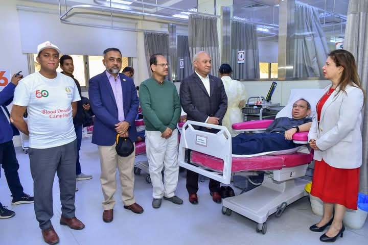 কুয়েত বাংলাদেশ দূতাবাসের আয়োজনে স্বেচ্ছায় রক্তদান  কর্মসূচি