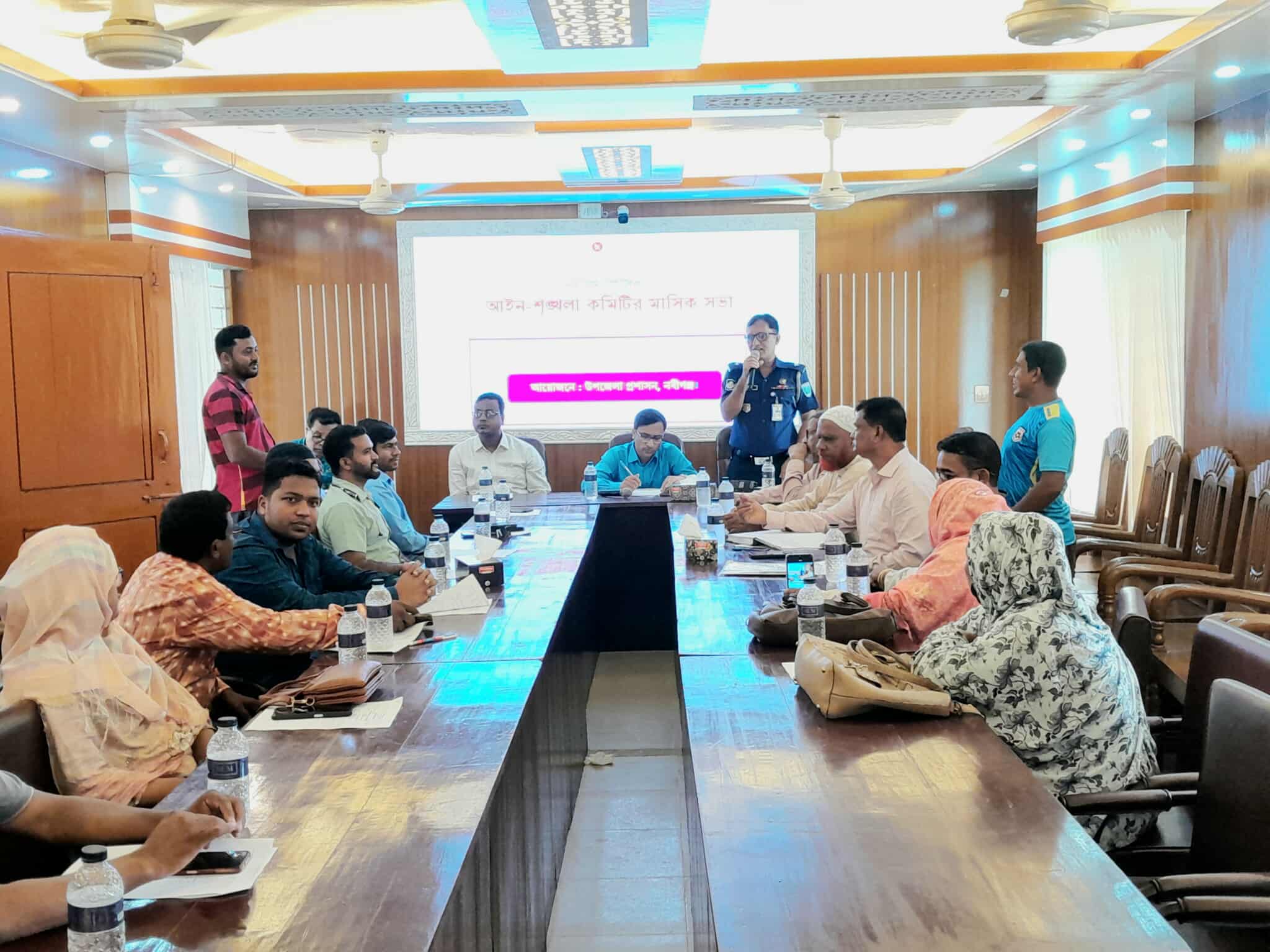নবীগঞ্জে আইনশৃঙ্খলা কমিটির মাসিক সভা