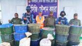 সুন্দরবনে কোস্ট গার্ডের অভিযান  ৮৫০ কেজি অবৈধ কাঁকড়া জব্দ
