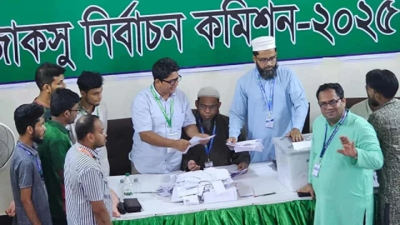 জাকসু নির্বাচন ৫ হলের অনানুষ্ঠানিক ফল প্রকাশ, রাতে পূর্ণাঙ্গ ফল