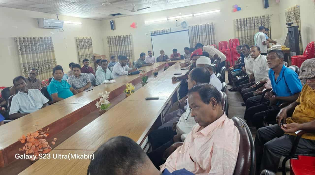 ধর্মপাশায় শারদীয় দুর্গাপূজা উপলক্ষে প্রস্তুতি মূলক সভা অনুষ্ঠিত