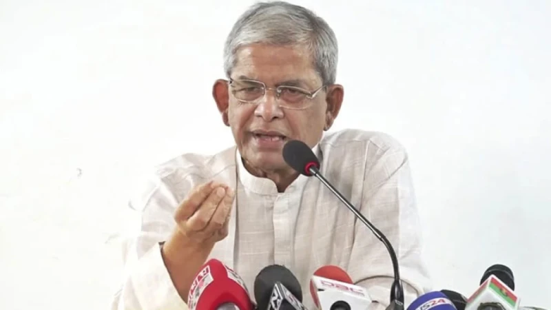 ঐকমত্য কমিশন ‘নোট অব ডিসেন্ট’ বাদ দিয়েছে, এটা প্রতারণা: ফখরুল