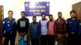 জগন্নাথপুরে কুশিয়ারা নদীতে অবৈধভাবে বালু উত্তোলনের দায়ে ৫ জনকে কারাদন্ড