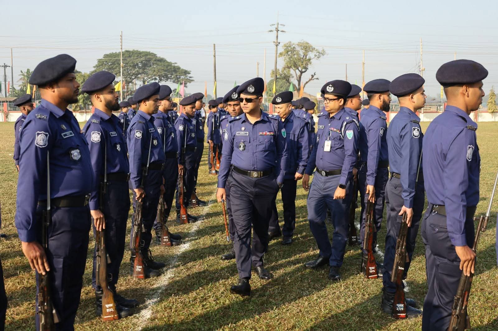 সুনামগঞ্জ জেলা পুলিশের মাস্টার প্যারেড অনুষ্ঠিত
