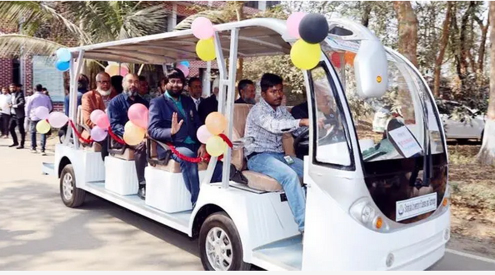 শাবি ক্যাম্পাসে চালু শাটল গাড়ি
