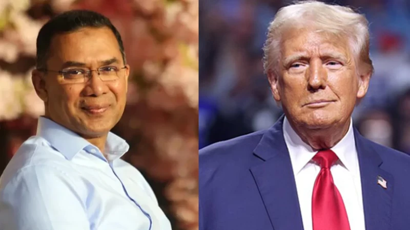 তারেক রহমানকে অ‌ভিনন্দন জানিয়ে চিঠি পাঠালেন ট্রাম্প
