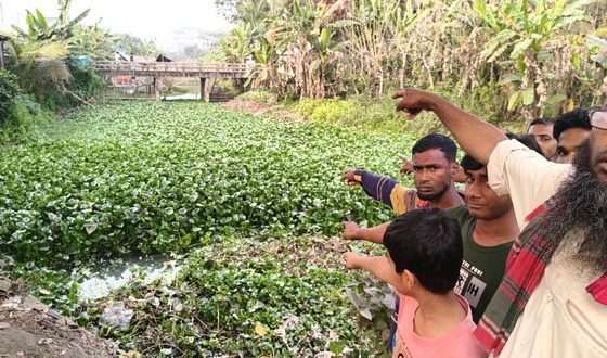 বাগেরহাটে রাষ্ট্রপতি জিয়াউর রহমান-এর হাতে খনন করা খাল বিলুপ্তির পথে