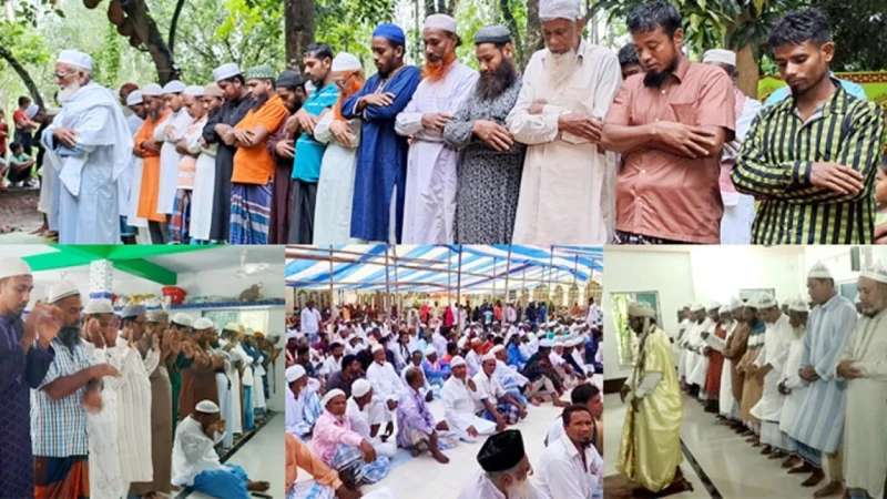 সৌদির সঙ্গে মিল রেখে দেশের বিভিন্ন স্থানে ঈদ উদযাপন