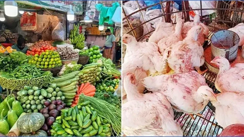 সবজির দাম কমলেও বেড়েছে মুরগি ও মসলার দাম