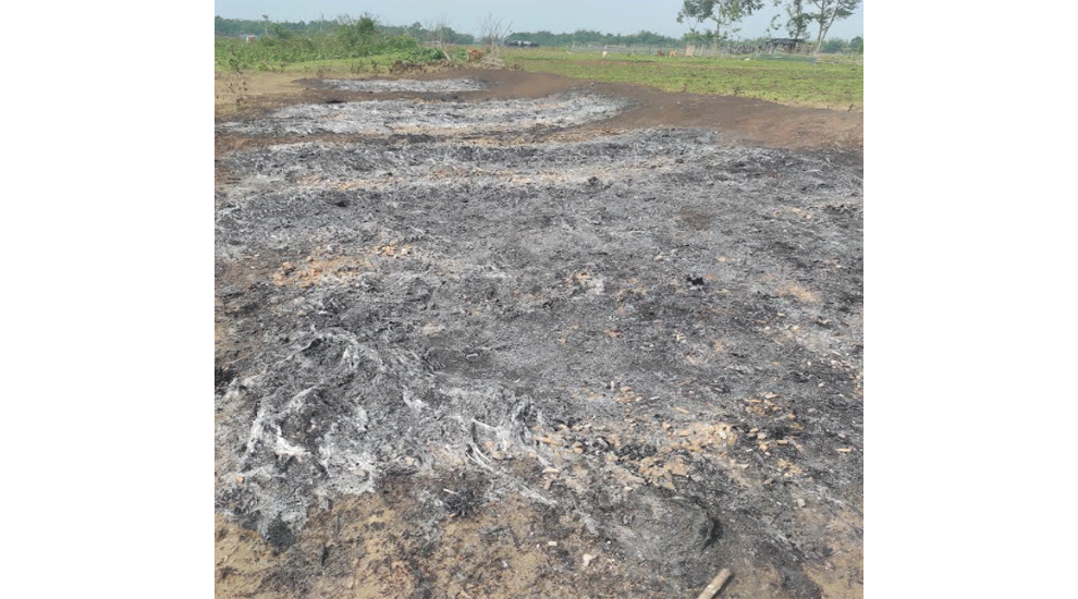 কমলগঞ্জে দুবৃর্ত্তের আগুনে কৃষকের স্বপ্ন পুড়ে ছাই