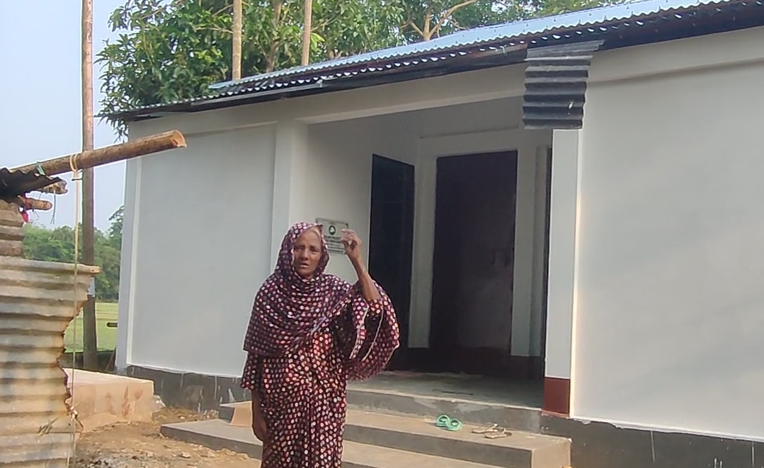 ওসমানীনগরে গৃহহীন জাহেরা বেগমের ভাগ্য বদল