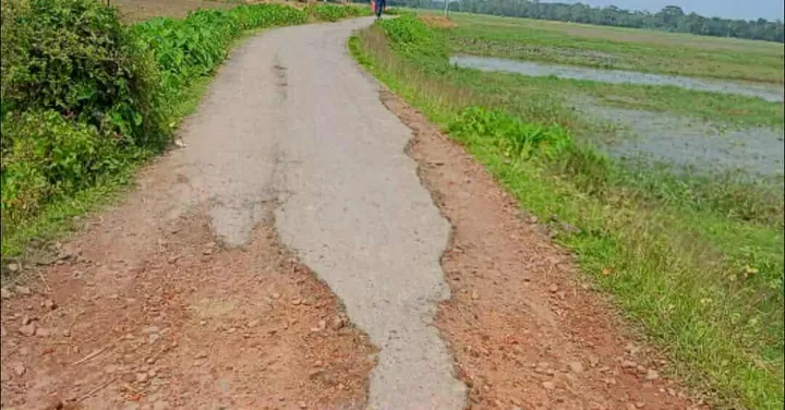 নবীগঞ্জের দৌলতপুরে অপরিকল্পিত ভাঙ্গা ব্রীজটি যেন মরন ফাঁদ!