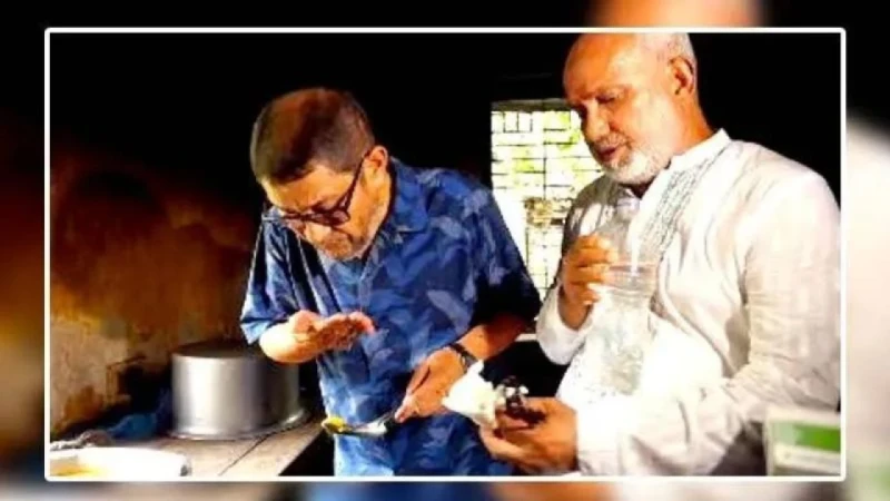 হাসপাতালে রোগীদের খাবার মুখে নিয়ে ফেলে দিলেন স্বাস্থ্যমন্ত্রী