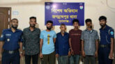 জগন্নাথপুরে পুলিশের অভিযানে গ্রেফতার ৬