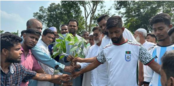 ওসমানীনগরে বৃক্ষরোপণ কর্মসূচির উদ্বোধন করলেন ব্যারিস্টার আবরার ইলিয়াস অর্ণব