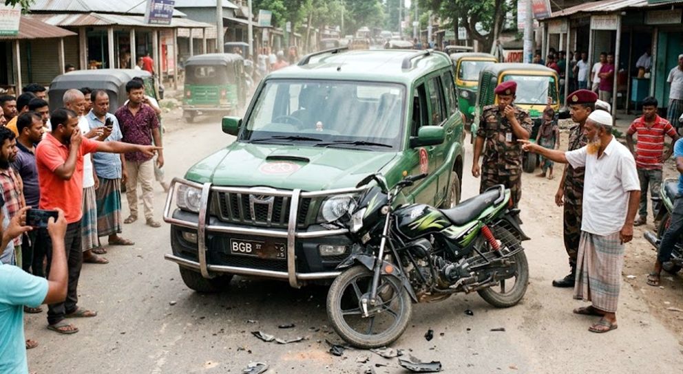 সিলেটে বিজিবির গাড়ির ধাক্কায় প্রাণ গেল যুবকের