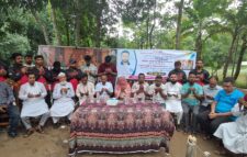 প্রয়াত সাংবাদিক হারুন রশিদের স্মরণে অসহায় পরিবারের জন্য পাকা ঘর নির্মাণের ভিত্তিপ্রস্থর স্থাপন