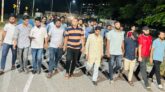 গৃহবধূ ধর্ষণের রায়কে স্বাগত জানিয়ে এমসি কলেজ ছাত্রদলের মিছিল