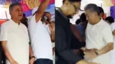 ত্রাণ বিতরণে গিয়ে মঞ্চ ভেঙে পড়লেন অর্থমন্ত্রীসহ নেতাকর্মীরা