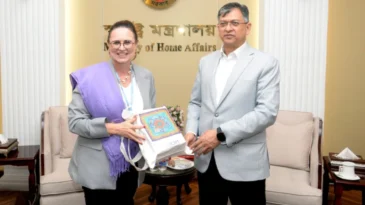 স্বরাষ্ট্রমন্ত্রীর সঙ্গে আইওএম’র নবনিযুক্ত চিফ অব মিশনের সাক্ষাৎ