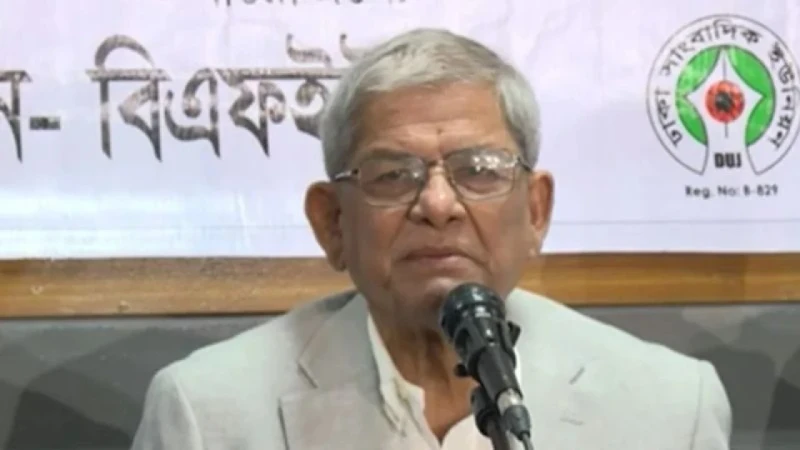বিরোধী দল আওয়ামী লীগের ভাষায় কথা বলছে বললেন মির্জা ফখরুল
