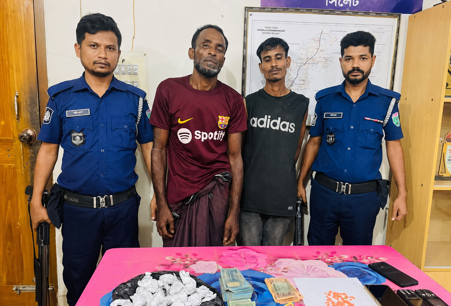 ওসমানীনগরে ইয়াবা, গাঁজাসহ আটক-২