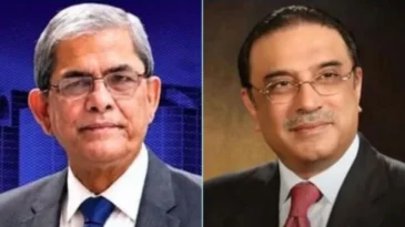 রাষ্ট্রপতি মির্জা ফখরুলকে জারদারির অভিনন্দন, পাকিস্তান সফরের আমন্ত্রণ