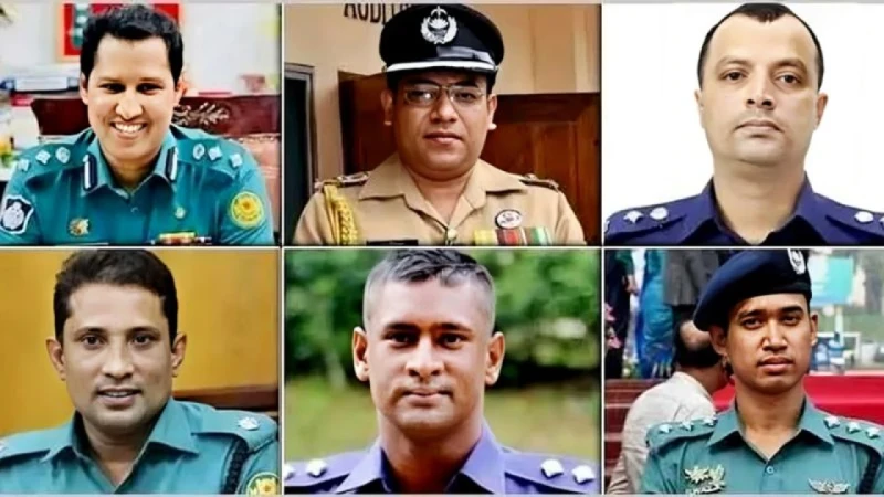 চাকরি হারালেন বিপ্লব, সুদীপ, রুহানীসহ পুলিশের ৬ কর্মকর্তা