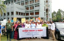 মোরেলগঞ্জে সুপেয় পানির দাবিতে নাগরিক সমাবেশ ও পদযাত্রা