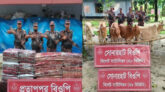 সিলেট সীমান্তে বিজিবি জ ব্দ করল বুঙ্গার মালামাল