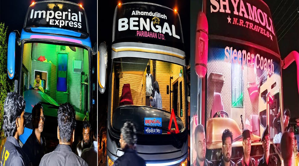সিলেটে বে প রো য়া স্লিপার কোচ, ফের জরিমানা