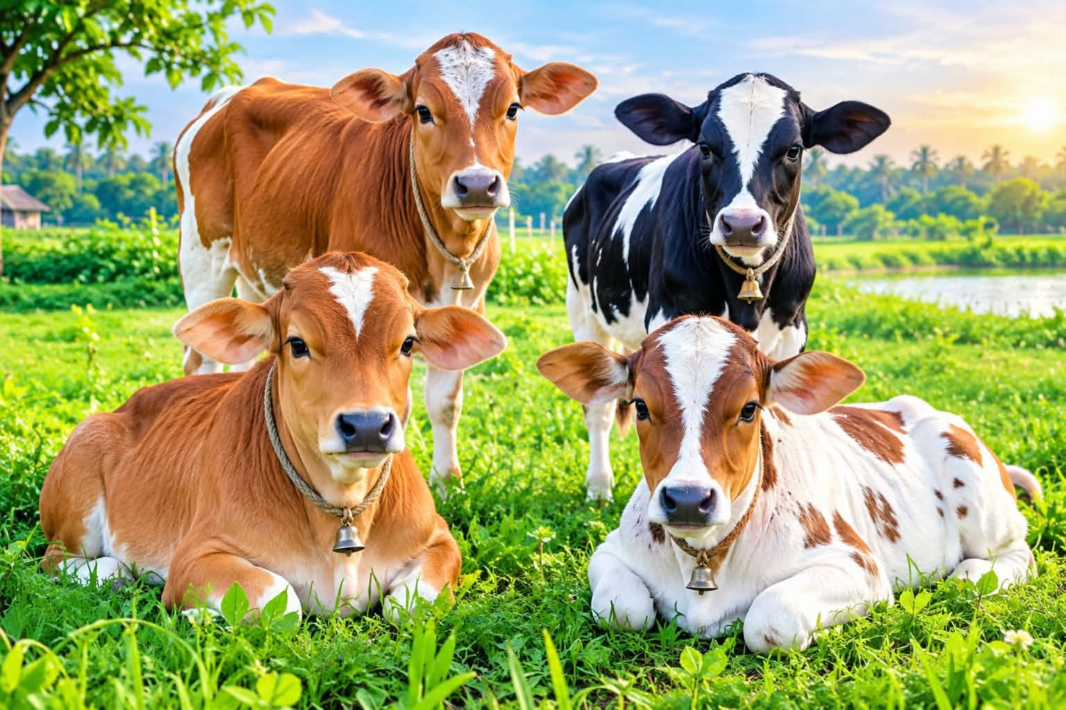মোল্লাহাটে এক রাতে দুই বাড়ি থেকে ৪ গরু চুরি