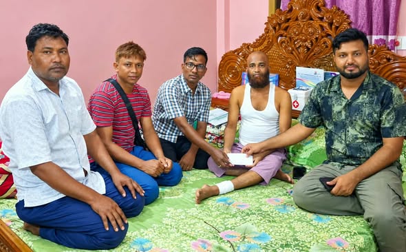 বালাগঞ্জে অসুস্থ মছরুরের চিকিৎসায় ১ লাখ টাকা সহায়তা